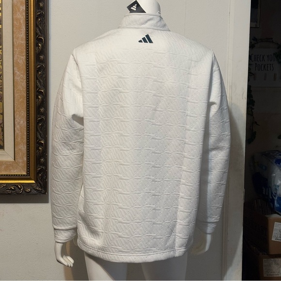 Adidas Men's DWR Quarter Zip Pullover Sz 2XL NWT - Picture 7 of 9